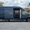 Horizontal photograph of a 2020FordTransit 250 Cargo VanExtended Length High Roof Van 3D