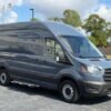 Horizontal photograph of a 2020FordTransit 250 Cargo VanExtended Length High Roof Van 3D