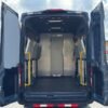 Horizontal photograph of a 2020FordTransit 250 Cargo VanExtended Length High Roof Van 3D