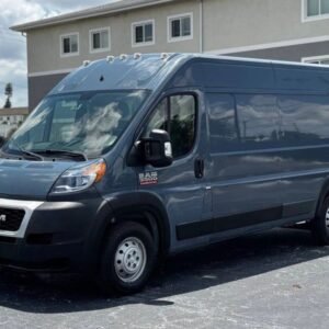 Horizontal photograph of a 2020RamProMaster Cargo Van3500 High Roof Extended Van 3D