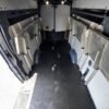 Horizontal photograph of a 2021FordTransit 250 Cargo VanHigh Roof Extended Length Van 3D