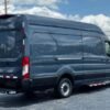 Horizontal photograph of a 2021FordTransit 250 Cargo VanHigh Roof Extended Length Van 3D