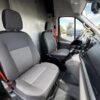 Horizontal photograph of a 2021FordTransit 250 Cargo VanHigh Roof Extended Length Van 3D