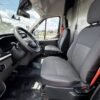 Horizontal photograph of a 2021FordTransit 250 Cargo VanHigh Roof Extended Length Van 3D