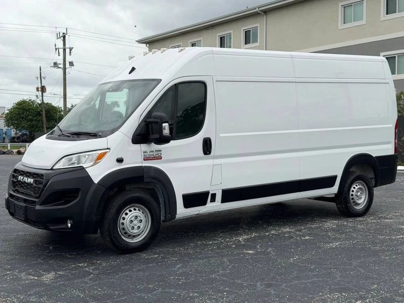 Horizontal photograph of a 2025RamProMaster Cargo Van2500 Tradesman High Roof w/159" WB Van 3D