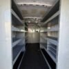 Horizontal photograph of a 2021FordTransit 250 Cargo VanMedium Roof w/LWB Van 3D