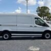 Horizontal photograph of a 2021FordTransit 250 Cargo VanMedium Roof w/LWB Van 3D