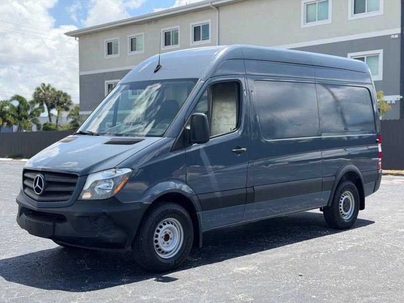 Horizontal photograph of a 2018Mercedes-BenzSprinter 2500 CargoStandard Roof w/144" WB Van 3D