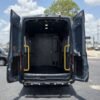Horizontal photograph of a 2020FordTransit 250 Cargo VanExtended Length High Roof Van 3D