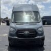 Horizontal photograph of a 2020FordTransit 250 Cargo VanExtended Length High Roof Van 3D
