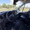 Horizontal photograph of a 2021FordTransit 250 Cargo VanHigh Roof Extended Length Van 3D