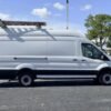 Horizontal photograph of a 2021FordTransit 250 Cargo VanHigh Roof Extended Length Van 3D