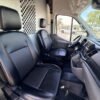 Horizontal photograph of a 2021FordTransit 250 Cargo VanHigh Roof Extended Length Van 3D