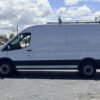 Horizontal photograph of a 2020FordTransit 250 Cargo VanMedium Roof w/LWB Van 3D