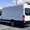 Horizontal photograph of a 2021FordTransit 250 Cargo VanHigh Roof Extended Length Van 3D