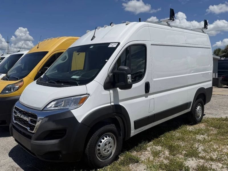 Horizontal photograph of a 2024RamProMaster Cargo Van2500 Tradesman High Roof Van 3D