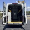 Horizontal photograph of a 2021FordTransit 250 Cargo VanHigh Roof Extended Length Van 3D