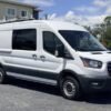 Horizontal photograph of a 2020FordTransit 250 Cargo VanMedium Roof w/LWB Van 3D