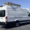 Horizontal photograph of a 2021FordTransit 250 Cargo VanHigh Roof Extended Length Van 3D