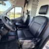 Horizontal photograph of a 2021FordTransit 250 Cargo VanHigh Roof Extended Length Van 3D